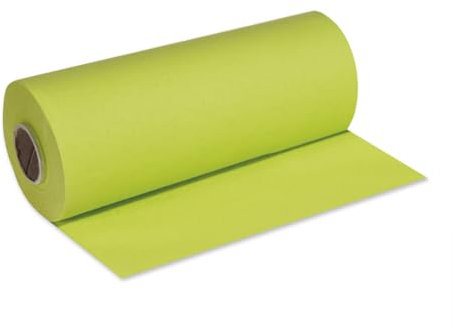 DeinPack 1 Rolle Airlaid Tischläufer gelbgrün - 40cm x 24m - Einfarbiger Einmal-Tischläufer - Perforierung alle 120cm - Hochwertiger Tischläufer Ideal für alle Dekorationen, Hochzeit & Partys