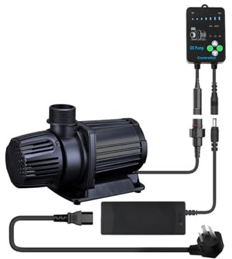 eco-filtration Hsbao Variable Flow DC Pond Pump – Energy-Efficient & Adjustable Pond Pump (6000L/H Max) – External & Submersible Use