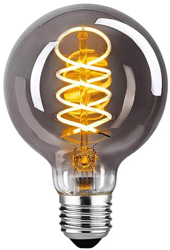 SUYGUAR E27 Lampadina Vintage LED, Edison Lampadina Vintage E27 Dimmable 4W Bianco Caldo, Retro Lampada LED Lampadine Decorative per Soggiorno/Camera da letto/Sala da pranzo/Cucina/Bar,1 pezzi