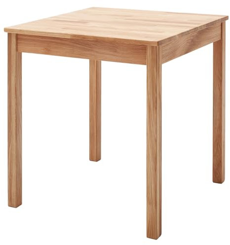 Lomadox Esszimmer Tisch Esstisch 70x70 cm in Wildeiche massiv geölt keilgezinkt, Echtholz/Massivholz