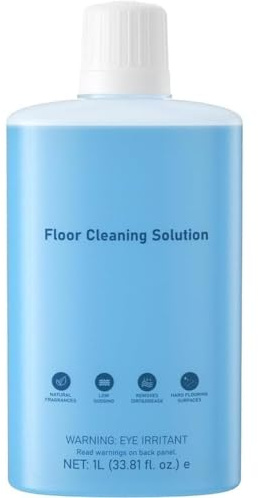 1L Floor Cleaning Solution for Roborock Robot Vacuum with Mopping | Floor Cleaner Liquid for Saros 10/Z70/S8/S7/Q10/Curv and Flexi /F series Wet and Dry Vacuums, Non-foaming and Streak-free