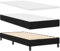 vidaXL Boxspringbett mit Matratze Schwarz 90x190 cm Stoff