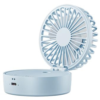 SWZEC Clevaful Mini-Ventilator zum Umhängen(blau,4000mAh)