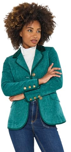 Joe Browns Female Checked Single Breasted Jacket, Regular, Green