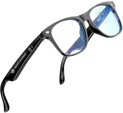 Vital Smart Brille für Männer AI Übersetzung - Open-Ear Bluetooth 5.3 Audio, 130-sprachige Übersetzer Vital Smart Brille für Frauen UV400 Blaulichtblocker Sprachassistent Eyewear AI-Glas