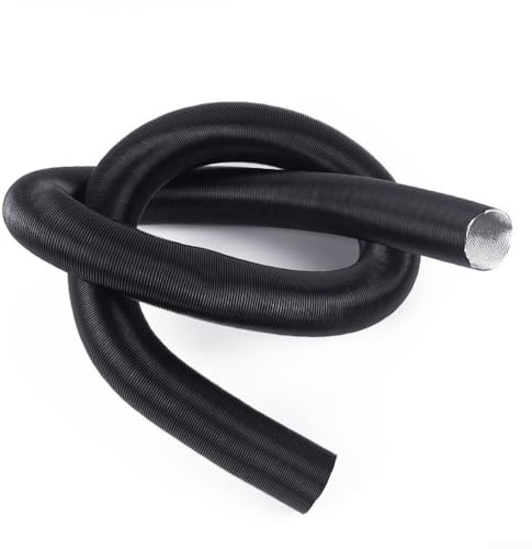 babominimer Tuyau d'air chaud en feuille d'aluminium de 42 mm pour chauffage de stationnement diesel, tuyau d'aération flexible pour voiture, camion, van, bateau, utilisation industrielle agricole