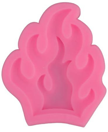 Flammen-Fondantform aus Silikon, antihaftbeschichtet, einfache Modellentfernung, Feuerform, Backform für Schokolade, Süßigkeiten, Gummibärchen, Basteldekorationen