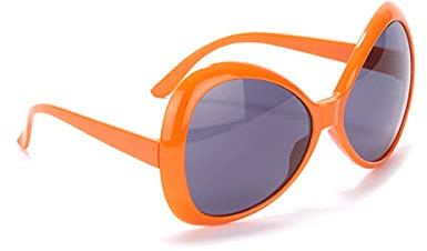 DEGUISE TOI VEGAOO - Brille für Erwachsene in Orange mit getönten Gläsern - Brille - Einheitsgröße - Orange - Accessoires - - Carnaval