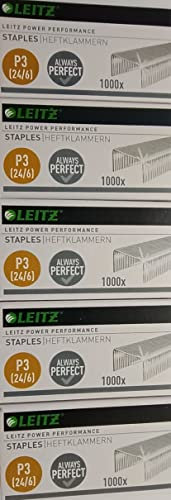 LEITZ 1000 Heftklammern (24/6 mm) verzinkt 557000000, 24/6, 1