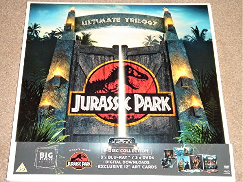 Jurassic Park Ultimate Trilogy Big Sleeve Edition Blu Ray + DVD + Art Cards / Region Free Blu Ray