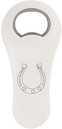 Azeeda 'Heart Horse Shoe' Bottle Opener Fridge Magnet (BO00040129)