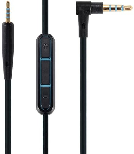 SPARKED QC35 ii QC45 QC25 Cable Wire for Bose QuietComfort 45 35 25 Ultra Headphone, Microphone/Remote Inline Mic Volume Control Replacement OE2 AE2i SoundLink SoundTrue for Android Samsung Audio 1.4m