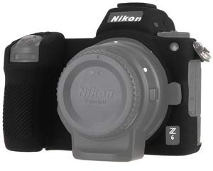 Easy Hood Étui de protection pour appareil photo numérique Nikon Z6 Z7 Z6 II Z7 II, anti-rayures en caoutchouc de silicone souple (noir)