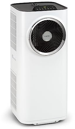 Klarstein Condizionatore Portatile 5 in 1, Condizionatore Deumidificatore Portatile Classe A, Aria Condizionata 10.000 BTU/2,9kW, Purificatore, Climatizzatore Portatile con Night Mode, Wi-Fi/App