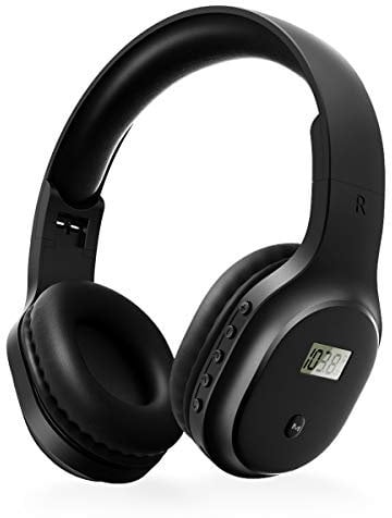 Rechargeable and Portable Personal FM Radio Headphones with Best Reception, Walkman Wireless Headset FM Radio Ear Muffs for Jogging, Mowing, Cycling, Meeting FM Receiver