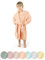 Ehrenkind® Bademantel Kinder mit Kapuze 100% Bio-Baumwolle | Kinderbademantel | Junge Mädchen | Größe 146/152 Coral