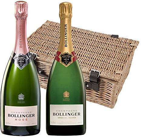 Bollinger Brut and Bollinger Rose Champagne Duo Hamper (Case of 2) 75cl | 12% abv