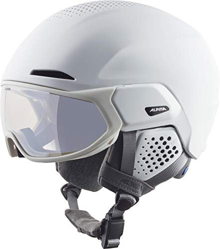 Alpina Unisex - Erwachsene, Alto V Visierhelm, White matt, 55-59 cm