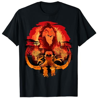 Disney The Lion King Scar Simba Nala Hyenas Sunset T-Shirt
