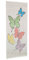 Gecheer Insektenschutz Vorhang Türvorhang Bambus Bambusvorhang 90 x 200 cm Mit 90 feinen Bambussträngen für Wohnungen, Bars,Terrassen und Balkone,Schmetterling-Aufdruck