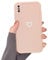 Newseego Compatible for iPhone X/XS Phone Case, Fashion Cute Love-Heart Shape Simple Pattern iPhone X/XS Soft Silicone Case Slim Light-wight Protective Back Cover TPU Case for iPhone X/XS-Pink