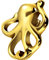 PIERCINGLINE Titan Schraubaufsatz mit Außengewinde 0,9 mm OKTOPUS Piercing Aufsatz Ersatz Farbauswahl