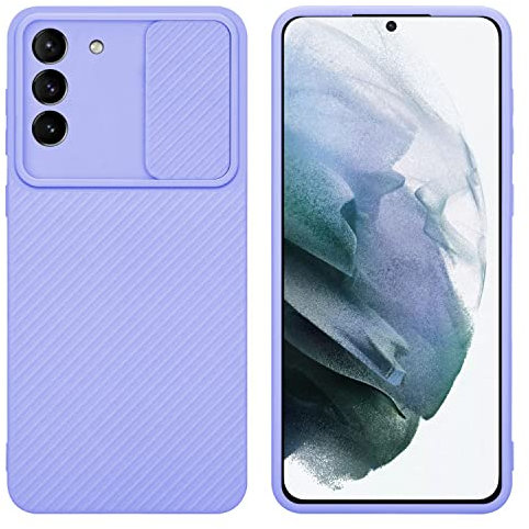 Cadorabo Hülle kompatibel mit Samsung Galaxy S21 Plus Schutzhülle TPU Silikon Case Liquid Design mit Kameraschutz Slim Kratzfest Weiche Gummi mit Rundumschutz Case Hülle für Galaxy S21 Plus in Lila