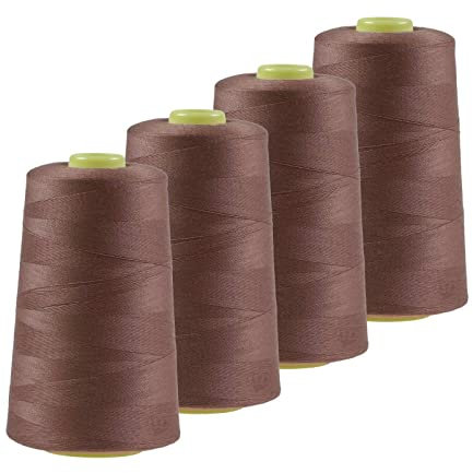 4 x 4572m Qualitäts Overlock-Garn Oeko-Tex Overlock-Nähgarn Polyestergarn, Farbe 741-780