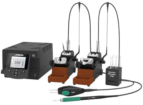JBC Digital 2-Channel Station DDPE-2QC DDPE-2QC (Dual Station Desoldering Desoldering Tweezers Soldering Soldering Station Precision) Power: 2 x 150 W/Temperature Range: 90-450 °C