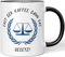 JUNIWORDS Tasse, ERST DER Kaffee, DANN DAS Gesetz!, Schwarz (1008132)