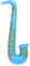 Trimming Shop Aufblasbares Saxophon, Musikinstrumente, Mikrofon, Party, Gastgeschenke, Taschenfüller, Verkleidung, Party, blau, 1 Stück