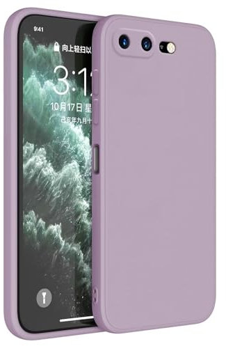 Topme Coque pour iPhone 7 Plus/iPhone 8 Plus (5.5 inches) Etui Housse, Protecteur de Peau en Silicone TPU - Herbe Violette