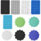 MEMOFYND Lot de 10 ventouses en silicone pour téléphone portable (noir, blanc, violet, bleu clair, vert, bleu foncé, gris)