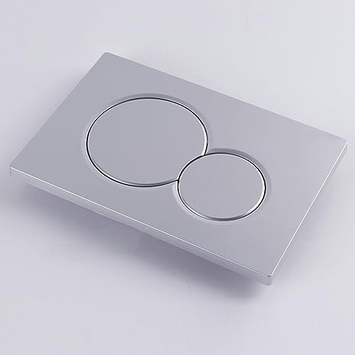 Para Geberit Si*gm*a01 Placa de descarga doble cromada para cisterna, botón de descarga de inodoro, panel de tanque de agua oculto, interruptor ABS, accesorios de panel de descarga (cromo)
