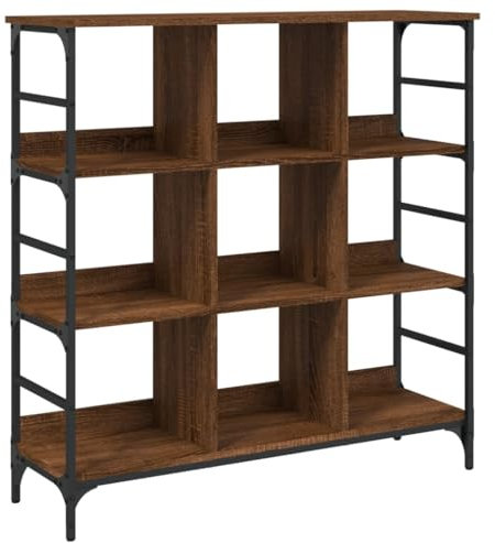 vidaXL Sideboard, Kommode mit viel Stauraum, Highboard Schrank mit verstellbaren Beinen, Anrichte Beistellschrank Regal, Braun Eichen-Optik Holzwerkstoff