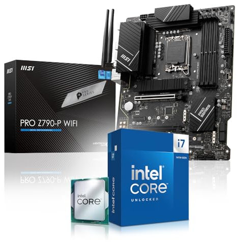 Memory PC Kit de actualización Intel Core i7 14700K, MSI PRO Z790 P WiFi, be Quiet! Dark Rock 4, 32 GB de RAM DDR5, totalmente ensamblado y probado