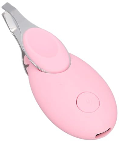 Pinzas para Cejas Visibles, Pinzas Eléctricas Recargables para Eliminación de Cejas, Herramienta Multiusos para Eliminar Cejas (Rosa)