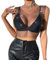 ORGYAML malla de cristal Top Festival traje Rhinestone malla hueco Tanque brillante Cuerpo Accesorios para mujeres y niñas