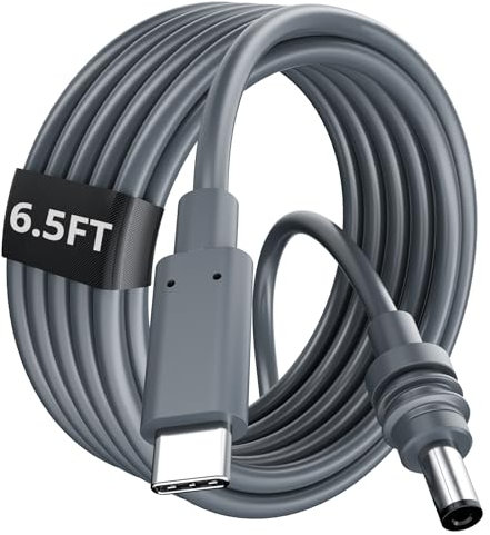 DuHeSin Starlink Mini Cable, 6.5FT / 2M Starlink Mini USB C to DC Power Cable Cord 100W Input for Power Bank 65W+ PD Source, Waterproof