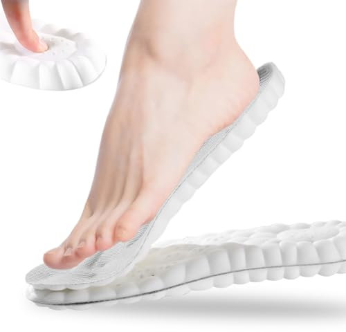 Solette in Memory Foam con Supporto per l'Arco Plantare, Inserti per Scarpe da Ginnastica, Traspiranti e Ammortizzanti, Comode per Ammortizzazione (37-38)