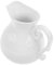 QUMIIRITY Lattiera Ceramica Bianco Con Manico Caraffa Per Latte e Panna Per Tè Design Moderno e Facile Da Pulire