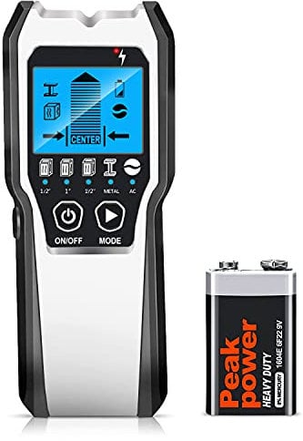 Stud Finder Wall Scanner 4 in 1 Multifunctional Upgraded Smart Wall Scanner, Comes with HD LCD Display and Audio Alarm,Stud Sensor Beam Detector with Battery for Wood Metal and AC Wire Detection
