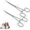 LUMOOM 2 pinze per sganciare ganci, pinza per allentare la pesca con teste curve, morsetto per arterie per gatti e cani, pinze da pesca, pinzette emostatiche in acciaio inox, morsetto per piercing