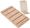 FINGERINSPIRE Klemmbretthalter Aus Holz 240x140x18.5mm PapayaWhip Farbe Bambus Klemmbretthalter Mit 5 Schlitzen Rechteckiger Bambus Organizer Ständer Für Dokumente Klemmbretter Büro Tischdisplay