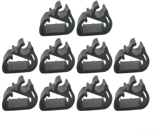 Yuanpgky Paquete de 10 clips de boquilla para limpiaparabrisas delantero, soporte de montaje de manguera de limpiaparabrisas compatible con 3008 5008 C5 DS7