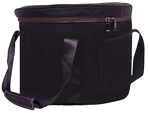 Yardwe Tragbare Aufbewahrungstasche und Glattem Reißverschluss für Kristallklangschalen Lila Reise Klangschalentasche mit Innenfutter Zufällige Farbe und Meditationssingschalen