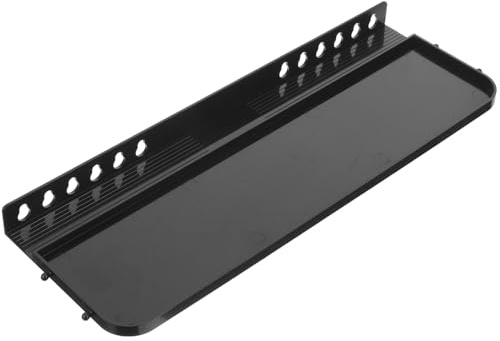 UKCOCO Detachable Easel Tray Shelf Replacement Plastic Paints Tray for Easel Clip-on Attachment for Brushes Paints and Small Supplies Smooth Surface Fits Most Folding Tripod Easels
