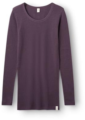 DILLING Damen Merinowolle Langarmshirt Multi Rib Baselayer temperaturregulierend atmungsaktiv