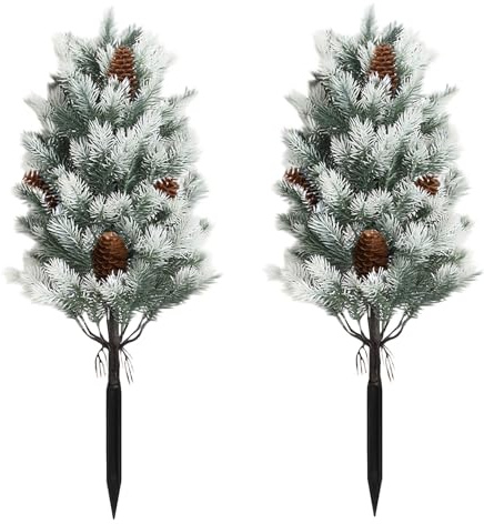 Künstlicher Outdoor-Weihnachtsbaum, Wetterfester Tannenbaum in Grün, für Garten, Terrasse, Balkon und Wohnung, Weihnachtsdekoration (Stil 4)