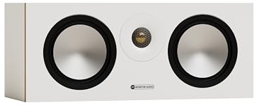 Monitor Audio Bronze 7G Slim Center Channel Lautsprecher, Zwei-Wege-Lautsprecher, Twin 6-Zoll-Audio-Treiber, klarer Dialog für Heimkino, Audio, Musik, Gaming, Weiß